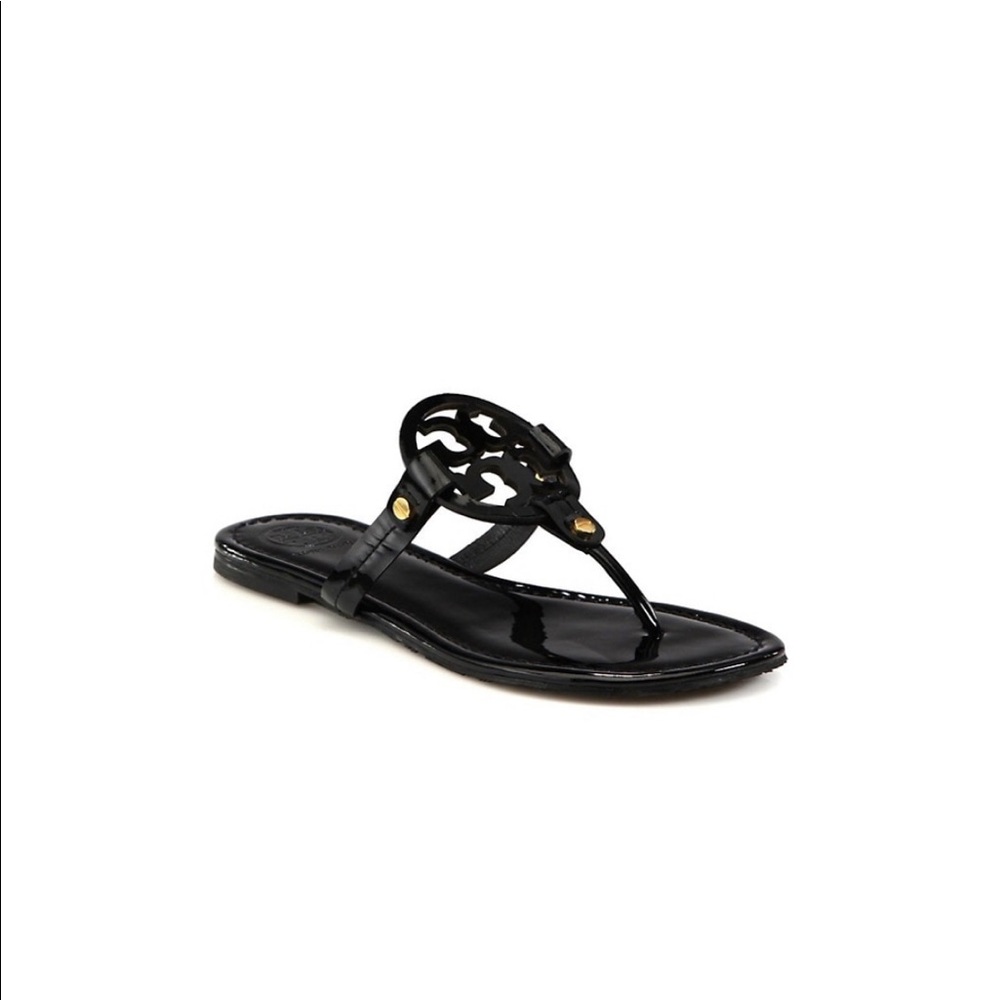 Tory Burch Patent Leather Miller Sandals
